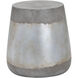 Aries 16 X 15 inch Silver Outdoor End Table